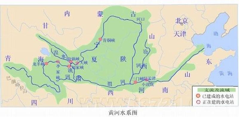 黄河流经的省份地图—黄河穿行九省 滔滔不绝的历史画卷-第1张图片-铖浩科技
