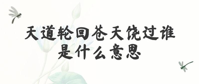 千转轮回什么意思_千变轮回：无穷寰宇，万象更迭-第1张图片-铖浩科技