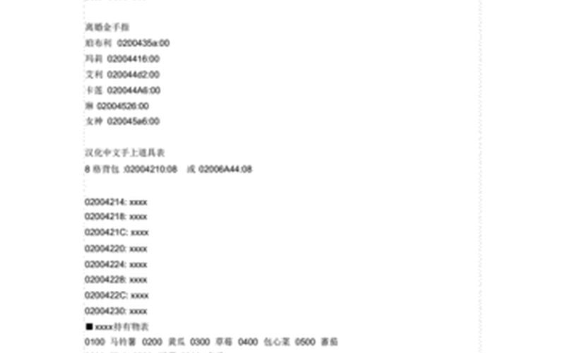  牧场物语矿石镇的伙伴们金手指(牧场物语矿石镇的伙伴们金手指代码)