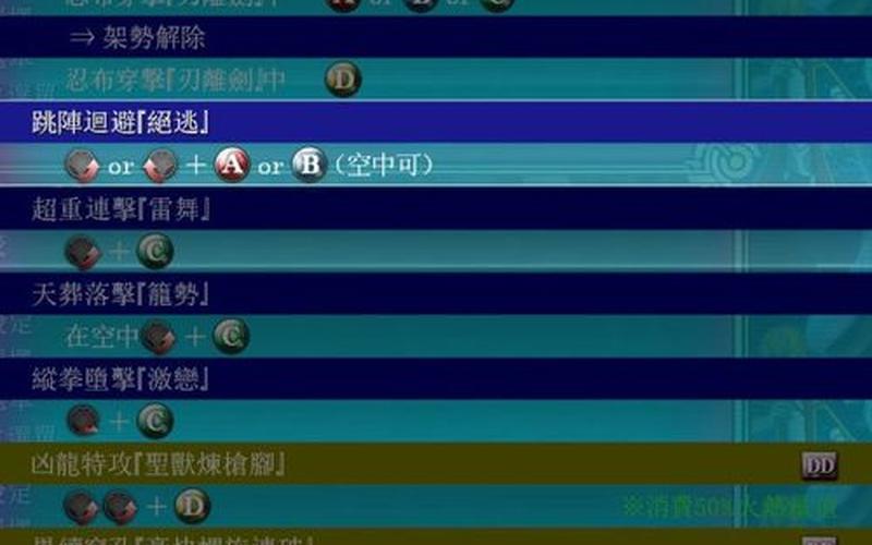 苍翼默示录出招表;苍翼默示录出招表大全