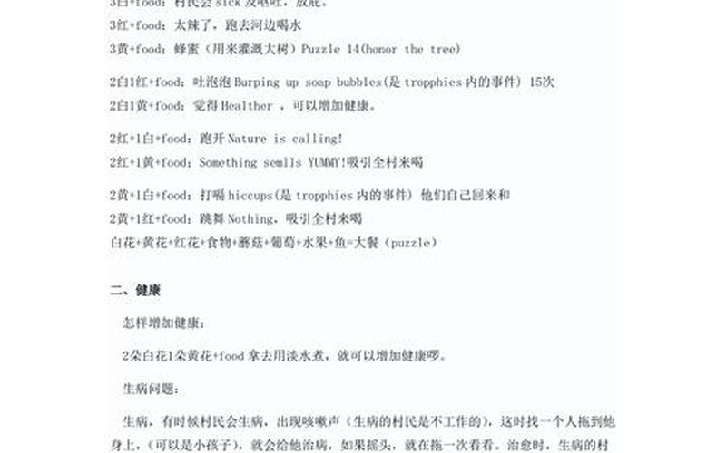  虚拟村庄4攻略(虚拟村庄4攻略图文攻略)