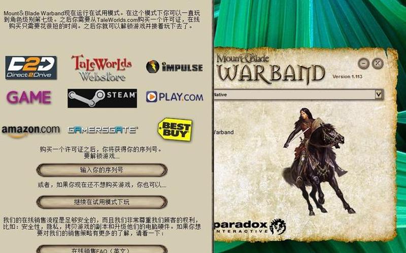  骑马与砍杀序列号(骑马与砍杀序列号有什么用)