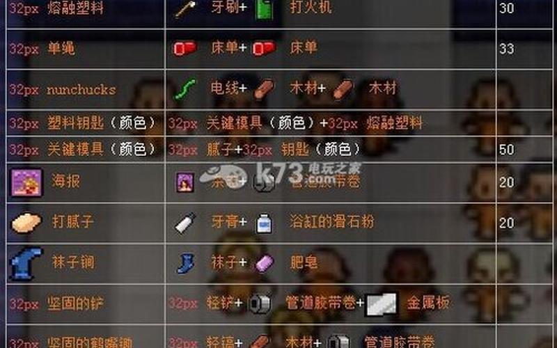 逃脱者合成表_逃脱者合成表格