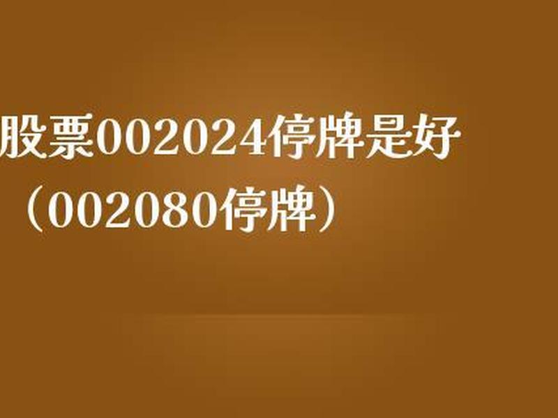 股票停牌是好是坏(股票停牌是好是坏股票停牌的原因)-第1张图片-树涛配资网_配资炒股平台及公司 - 股票配资门户网