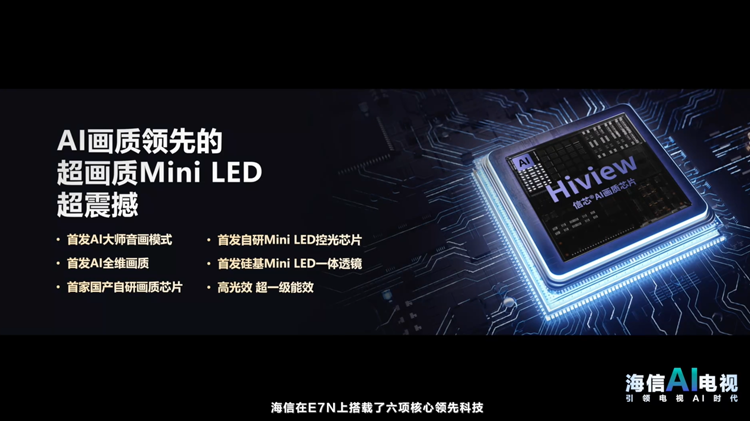 海信发布E7N等数款智能电视：用AI让音画表现更出色-第2张图片-科技快讯