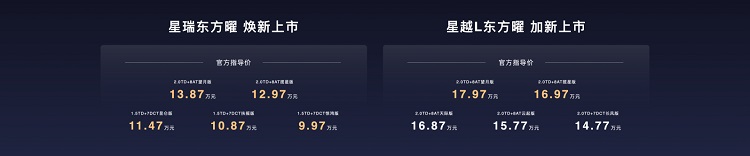 一口气发布两款产品，更低不到10万元！吉利“东方耀”车型都有啥特点？-第2张图片-科技快讯