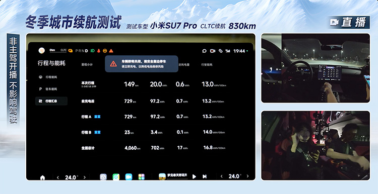 729km！冬季城市续航测试，小米SU7 Pro拿下“88”折好成绩-第3张图片-科技快讯
