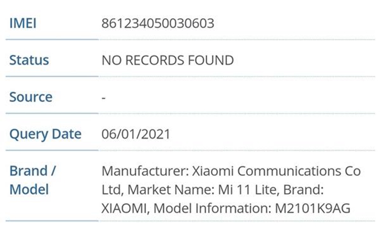小米11 Lite认证信息曝光，性能有缩水，4250mAh电池-第1张图片-科技快讯