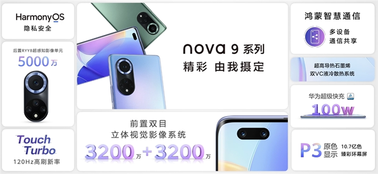 华为nova 9系列发布，100W快充，前置双3200万摄像头-第7张图片-科技快讯