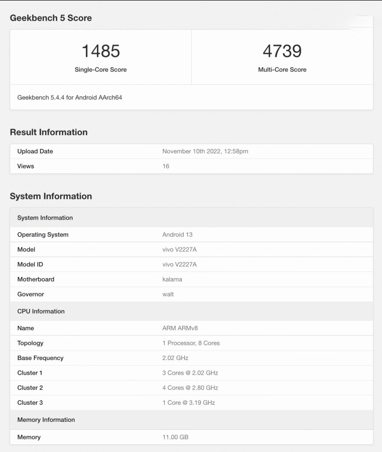 vivo X90 Pro+跑分疑似曝光，搭载骁龙8 Gen 2，配备12GB内存-第1张图片-科技快讯