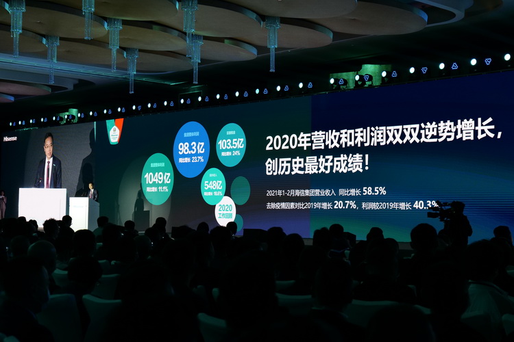 AWE2021 | 海信开启"Hi冠军"营销 计划2025年营收破3000亿-第2张图片-科技快讯