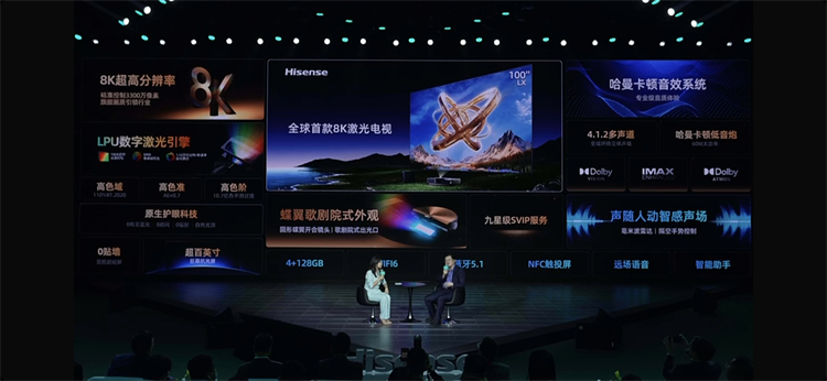 海信发布全球首款8k激光电视100LX，LPU数字激光引擎还原最真实色彩！-第8张图片-科技快讯