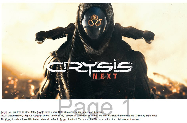 Crytek正在开发《孤岛危机 NEXT》大逃杀类型游戏-第2张图片-科技快讯
