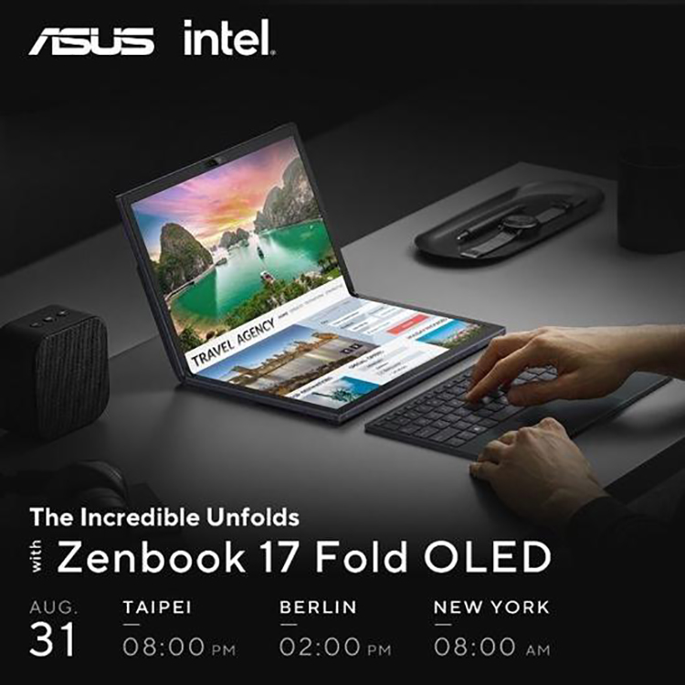 华硕官宣Zenbook 17 Fold OLED折叠屏笔记本8月31日发售 京东方供货屏幕-第1张图片-科技快讯