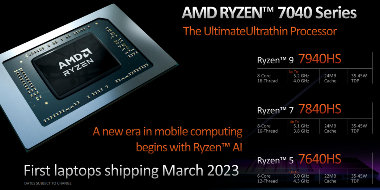 AMD推出海量Zen 4架构处理器：笔记本与桌面均有大招-第1张图片-科技快讯