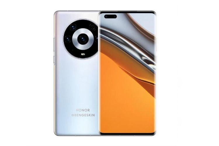 荣耀Magic3 Pro渲染图曝光，后置环形五摄，前置药丸曲面屏-第1张图片-科技快讯