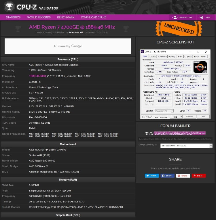 铂胜MAX内存条超频6666MHz 16G套装价格比肩RTX 3080-第3张图片-科技快讯