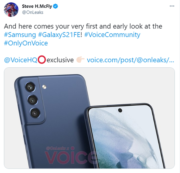 三星Galaxy S21 FE曝光，摄像头凸起变小了-第1张图片-科技快讯