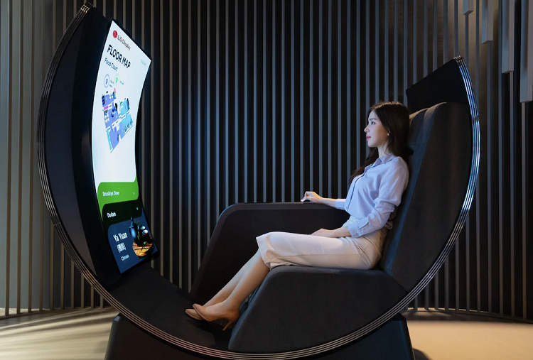 LG Media Chair概念多媒体娱乐舱曝光，加入 *** 椅与OLED曲面屏-第1张图片-科技快讯