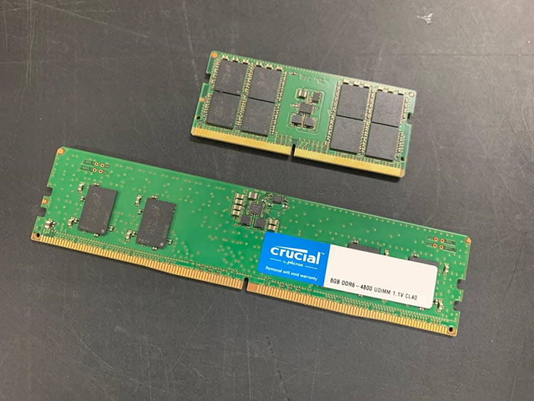 英睿达消费级DDR5内存条实物曝光 笔记本单条容量32GB、4800MHz-第3张图片-科技快讯