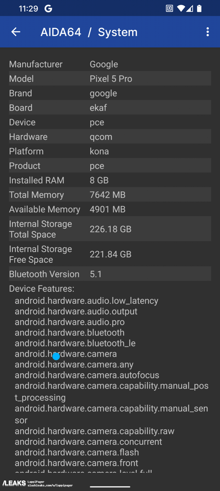 谷歌Pixel 5 Pro外观首度曝光，屏下摄像头+高通骁龙865-第3张图片-科技快讯
