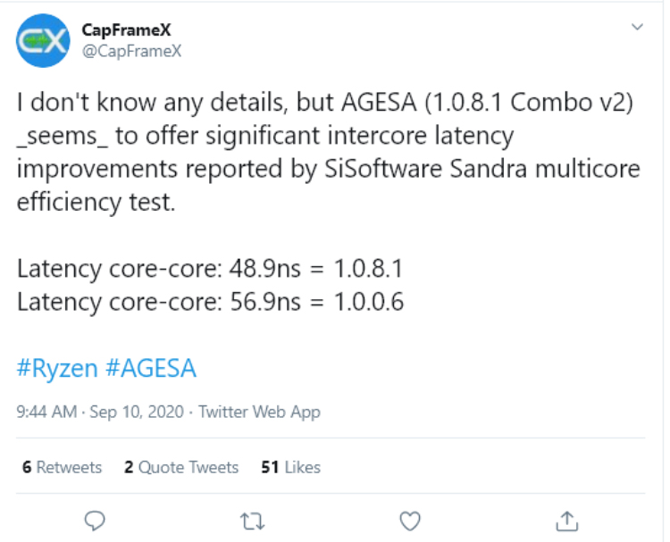 AMD全新微码降低延迟提升性能  或将适用全系锐龙处理器-第2张图片-科技快讯