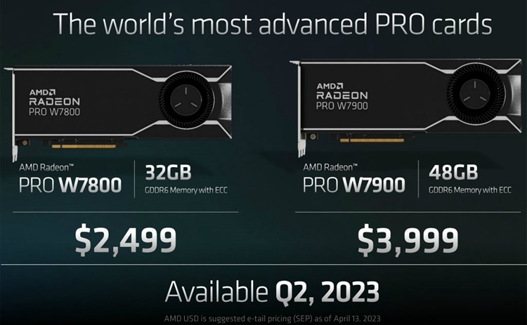 AMD推出Radeon Pro W系列显卡：定价仅为对手一半-第2张图片-科技快讯