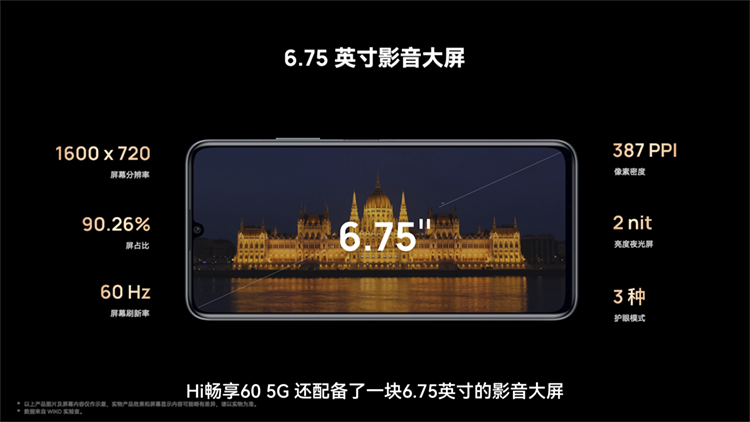 鸿蒙生态手机Hi畅享60 5G正式发布，大屏大底大电池，售价仅1399元起-第7张图片-科技快讯