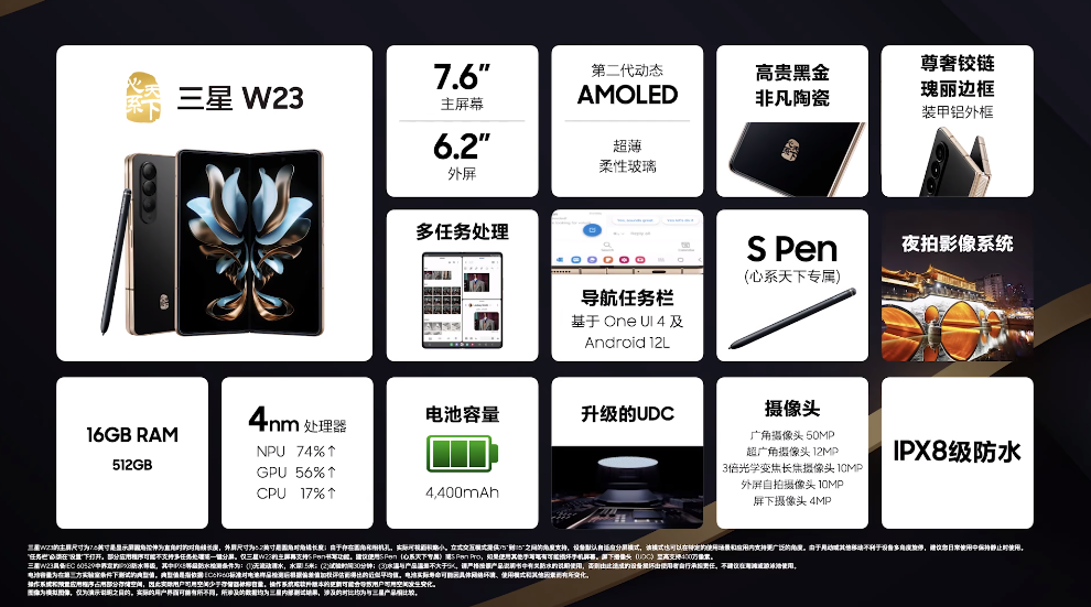 三星心系天下W23与W23 Flip手机发布，集奢华与高端于一身-第10张图片-科技快讯