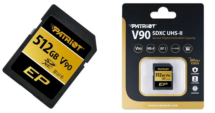 Patriot推出V90 SD卡 512GB只售400美元-第1张图片-科技快讯