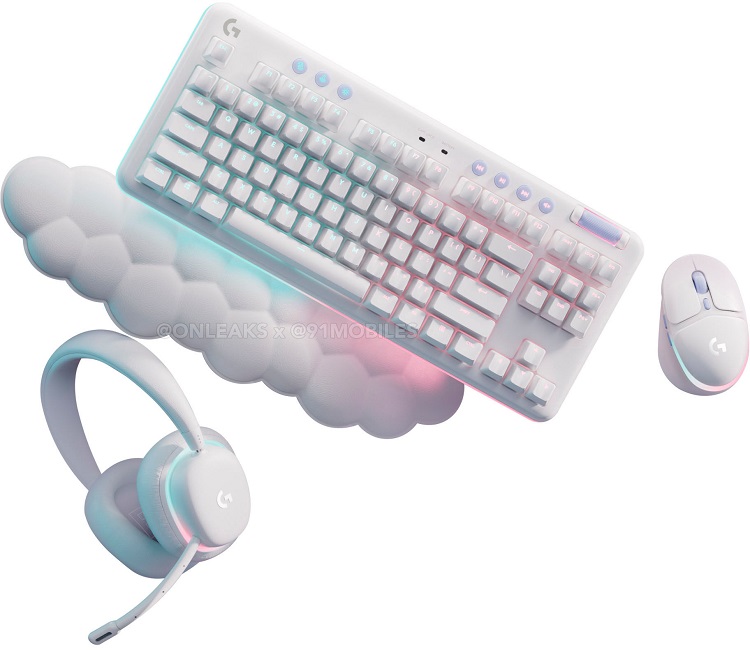 罗技Aurora G700系列游戏键鼠、耳机曝光，白、粉、绿三款颜色，外观梦幻-第1张图片-科技快讯