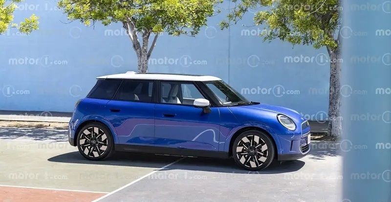 搭配130kW快充 续航约450公里 全新MINI Cooper EV 五门版渲染图流出-第1张图片-科技快讯