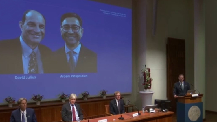 美国两科学家获得2021年诺贝尔生理学或医学奖：发现温度与触觉感应器-第1张图片-科技快讯