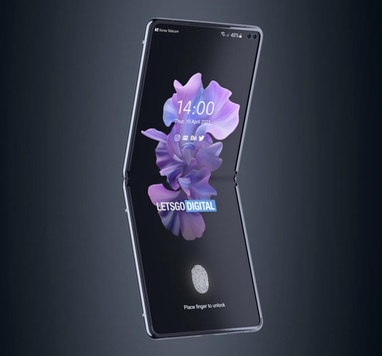 新款三星Galaxy Z Flip翻盖折叠手机曝光，前置双摄并采用屏下指纹-第3张图片-科技快讯