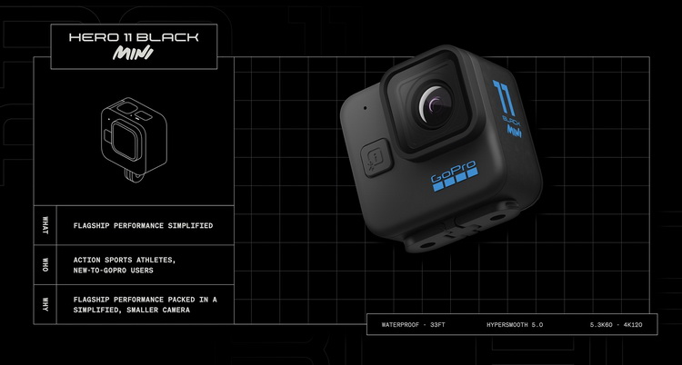 GoPro Hero 11 Black/Mini双运动相机发布 均支持5.3K60P-第3张图片-科技快讯