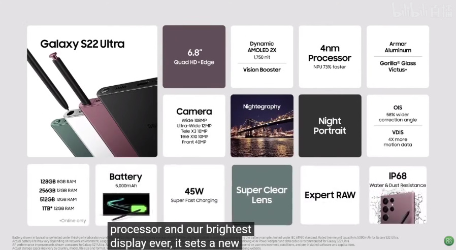 三星Galaxy S22系列发布，超大杯加入S Pen，同时发布Tab S8系列平板-第6张图片-科技快讯
