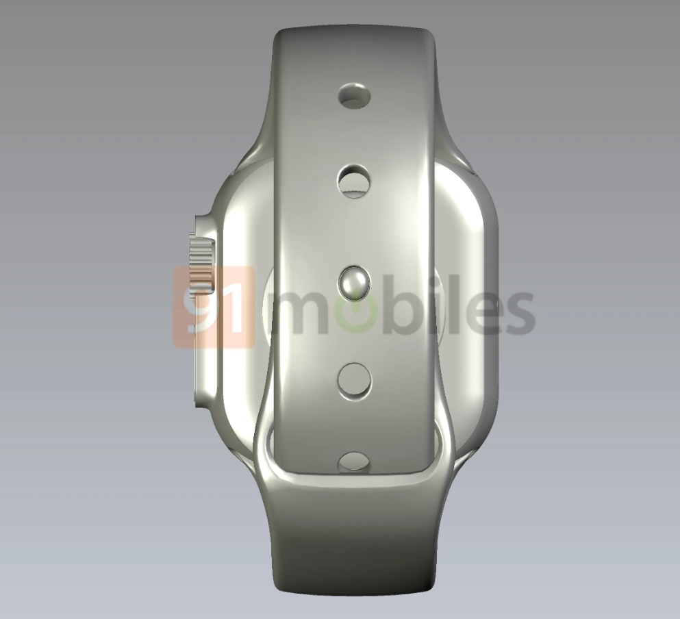 Apple Watch Pro CAD渲染图曝光，可能是迄今为止更大显示屏的苹果手表-第3张图片-科技快讯