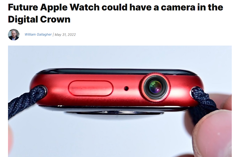 苹果Apple Watch正在研究加入摄像头，或将支持手表拍摄与视频通话-第1张图片-科技快讯