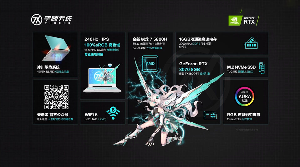 搭载RTX 3070笔记本GPU，华硕天选2与天选Air正式发布-第8张图片-科技快讯
