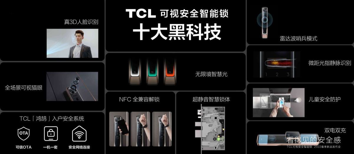 TCL发布灵眸小金刚10系智能门锁 3D结构光、指静脉识别等技术加持-第1张图片-科技快讯
