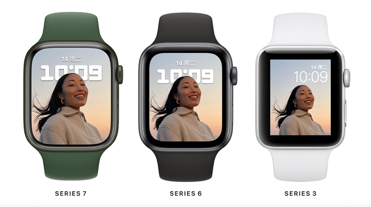 Apple Watch Series 7将于10月8日预售，更大显示屏与更快充电，2999元起售-第2张图片-科技快讯