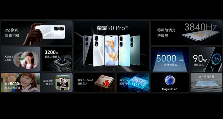 荣耀90系列正式发布：搭载2亿像素 *** 相机 起售价2499元-第7张图片-科技快讯