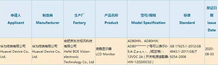 华为电竞显示器曝光：240Hz高刷并支持miniLED分区背光-第1张图片-科技快讯