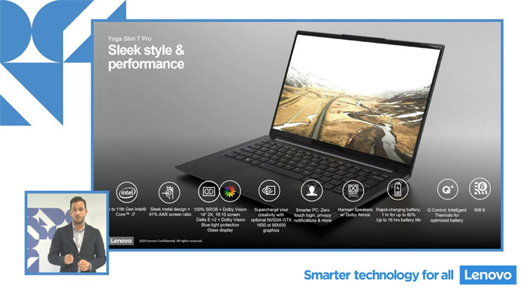 联想Yoga Slim 7 Pro笔记本曝光：英特尔11代酷睿处理器+MX450显卡-第1张图片-科技快讯
