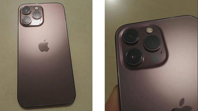 iPhone 13 Pro谍照曝光：玫瑰金配色，相机模组更大-第1张图片-科技快讯