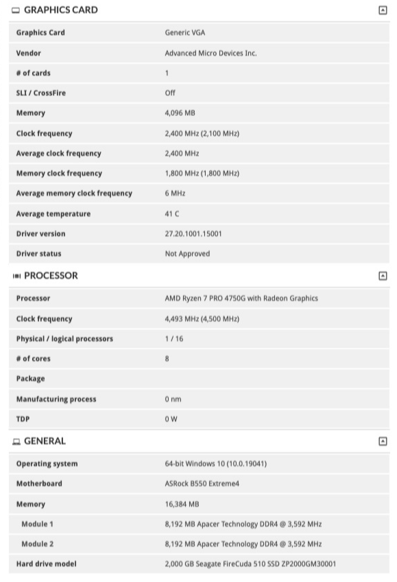核显性能超越MX350 AMD Ryzen Pro 4750G处理器亮相-第3张图片-科技快讯