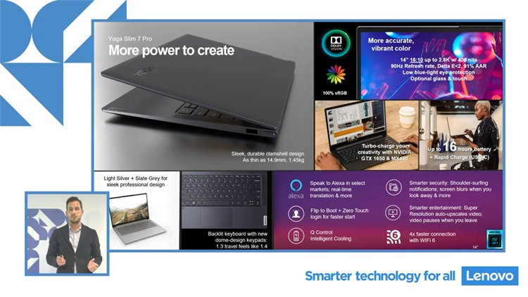 联想Yoga Slim 7 Pro笔记本曝光：英特尔11代酷睿处理器+MX450显卡-第2张图片-科技快讯