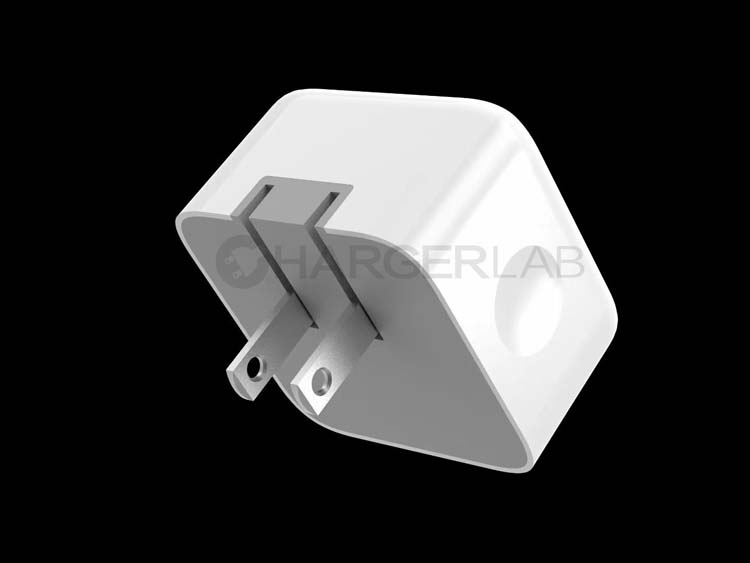 苹果35W双口USB-C充电器实物图曝光：折叠插脚，双口并排扁平设计-第3张图片-科技快讯