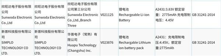 iPhone12电池入网信息遭曝光，更低容量仅2227mAh-第3张图片-科技快讯