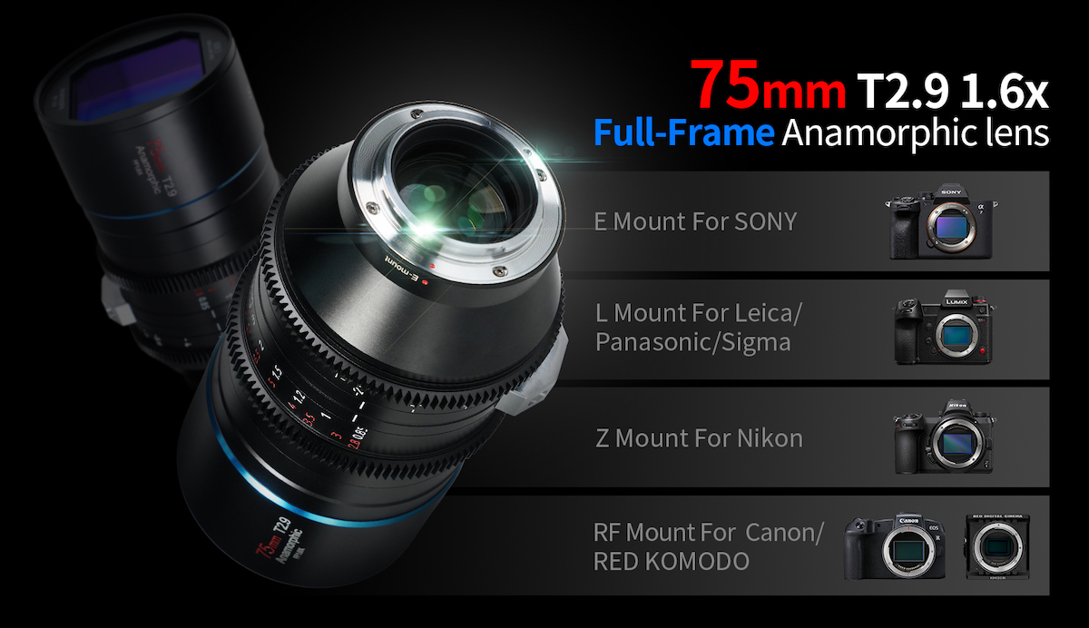 思锐新变形镜头75mm T2.9 1.6x开始众筹 成像圈覆盖全画幅-第4张图片-科技快讯